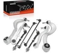 Frankberg 2x Barra estabilizadora + 2x Cabezal de la Barra de acoplamiento Barra de acoplamiento + 4x Brazo transversal Compatible con Serie 7 E65 E66 E67 730-760 Replace# 31124026454,31126755836