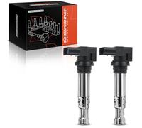 Frankberg 2x Bobinas de encendido Gasolina Compatible con Golf IV 1J1 1.4L Golf VI 5K1 1.4L Golf V 1K1 1.4L Polo 6C1 6R1 1.4L Polo 6C1 6R1 1.2L Replace# 36905715