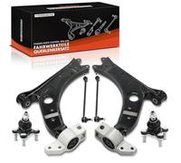 Frankberg 2x Brazo transversal + 2x Barra de acoplamiento + 2x Junta de soporte Compatible con Golf VI 5K1 Golf V 1K1 Golf Plus 521 5M1 Golf VI Variante AJ5 Yeti 5L Replace# 1160600063