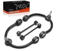 Frankberg 2x Brazo transversal + 2x Barra de acoplamiento Parte delantera Parte superior Compatible con Commander XH XK Grand Cherokee III WH WK Replace# K620188