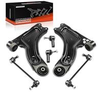 Frankberg 2x Brazo transversal + 2x Cabeza de barra de acoplamiento + 2x Barra de acoplamiento Delantero Compatible con Corsa C X01 Combo Tour Corsa C Furgoneta/Compacto X01 Tigra Twintop X04 13140037