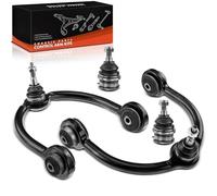 Frankberg 2x Brazo transversal + 2x Junta de soporte Delantero inferior Compatible con Commander XH XK Grand Cherokee III WH WK Replace# 5135651AB