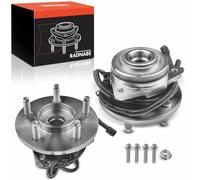 Frankberg 2x Cojinete de rueda Juego de cojinetes de rueda Delantero Izquierda Derecha con ABS Sensor de cable Reborde Rad ⌀153 Compatible con Cherokee KJ 24L-37L 2001-2008 Replace# 52128693AA