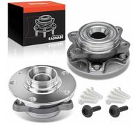 Frankberg 2x Cojinete de rueda Juego de cojinetes de rueda Delantero Izquierda Derecha Rueda con brida diámetro 130,7 Compatible con A4 8E2 A4 Avant 8E5 Exeo ST 3R5 A6 4B2 4B4 A4 Avant 8ED 4A0407615G