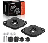 Frankberg 2x Cojinete de soporte de amortiguador Trasero izquierdo derecho Compatible con Primera Touring WP12 Almera Tino V10 Primera Hatchback P12 Almera II Hatchback N16 Primera P12 55320BM400