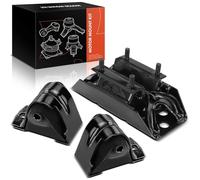 Frankberg 2x Delantero Soportes del Motor + 1x Cojinete de la caja de cambios Compatible con Cherokee XJ 4.0L 1986-2001 Replace# 52019201AB
