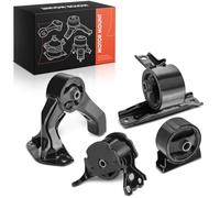 Frankberg 2x Delantero Trasera Soporte del Motor + 1x Delantero derecho Soporte del Motor + 1x Soporte de la transmisión Compatible con Lancer VIII CYA CZA Outlander III GFW GGW ZJ ZK ZL MN101574