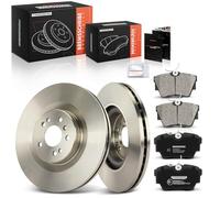 Frankberg 2x Discos de freno + 4x Pastillas de freno Compatible con Vivaro B Furgoneta X82 1.6L 2014-2019 Vivaro Combi X82 1.6L 2014-2019 Replace#