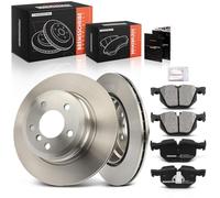 Frankberg 2x Discos de freno + 4x Pastillas de freno Compatible con X5 E70 3.0 xDrive30-xDrive40 3.0L 2006-2013 X6 E71 E72 xDrive30d xDrive40d 3.0L 2008-2014 Replace# 34216776937