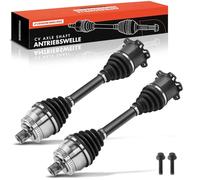 Frankberg 2x Eje motriz Eje de transmisión Caja de cambios manual con ABS Ring Eje delantero Compatible con Galaxy WGR 1.9L-2.8L 1995-2006 Alhamb.ra 7V8 7V9 1996-2010 Replace# 7M3407271