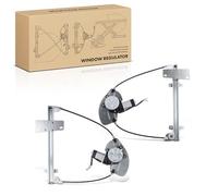 Frankberg 2x Elevalunas Mecanismo elevalunas Eléctrico Con Motor 2 Polos Trasera Sin placa 4/5-Puerta Compatible con Terrano II R20 Replace# 827002X400,827018F300