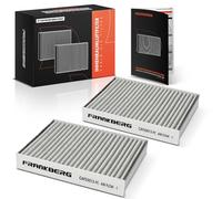 Frankberg 2x Filtro de aire de la cabina Compatible con Aygo B4 C1 II PA PS 108 Compacto Replace# 87139YZZ46,CU20013