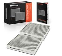 Frankberg 2x Filtro de aire de la cabina Compatible con Polo 6C1 6R1 FAbajoia II 542 Polo 9A 9N Ibiza IV 6J5 6P1 FAbajoia III NJ3 Replace# JZW819653A