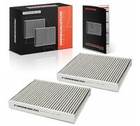 Frankberg 2x Filtro de aire de la cabina Compatible con Serie 5 Touring F11 Serie 5 F10 Serie 5 Gran Turismo F07 Serie 7 F01 F02 F03 F04 6 Gran Coupé F06 Replace# CUK2533-2