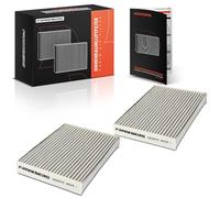 Frankberg 2x Filtro de aire de la cabina Compatible con Zoe BFM Dokker MPV KE LodG.Y JS X-Trail T32 T32R T32RR KolE.O.S II HC Replace# CUK25012