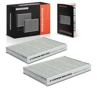 Frankberg 2x Filtro de habitáculo Filtro de polen Compatible con Punto Furgoneta/Compacto 188 Idea 350 Punto 188 Ypsilon 843 Doblo MPV 119 223 Replace# LA144