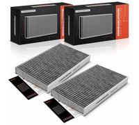 Frankberg 2x Filtro de habitáculo Filtro de polen Compatible con Q.u.a.t.t.r.oporte VI Levante SUV M161 Ghibli III M157 Replace# 670005021,PC99302C