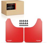 Frankberg 2X Guardabarros universales contra salpicaduras para coche delantero y trasero compatible con Touring Berlinas SUV Compacto Cabrio Coupés MPV Pickup Camión Todas las Carrocerías 390 x 298 mm