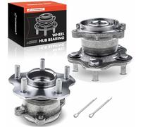 Frankberg 2x Kit de rodamientos de ruedas Trasera Compatible con Juke F15 2010-2021 Qashqai +2 I J10 NJ10 JJ10E 2007-2013 X-Trail T31 T32 2007-2021 KolE.O.S I II Sustituir# 512373