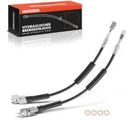 Frankberg 2x Manguera de Freno Latiguillos de freno Delantero izquierdo o derecho Compatible con Wrangler II TJ Grand Cherokee I ZG ZJ Cherokee XJ Replace# 52008675