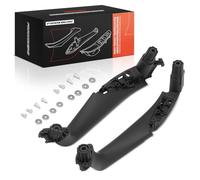 Frankberg 2x Manilla interior Panel de interruptores de la ventana del coche Interior Delantero Negro Compatible con 5 Touring Van G31 Serie 5 F90 G30 Replace# 51417438523