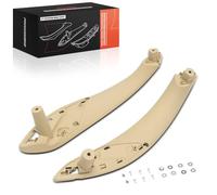 Frankberg 2x Manilla interior Panel de interruptores de la ventana del coche Parte delantera izquierda Derecha Beige Compatible con F34 F31 F30 F80 F33 F83 F32 F82 G22 G82 F36 Replace# 51417279316