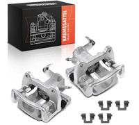 Frankberg 2x Pinza de freno Parte trasera izquierda fundición de alumin.io con Soporte (Distancia entre agujeros del Soporte 90mm) Compatible con Mi.n.i Mi.n.i cabrio Mi.n.i Clubman 34216785611