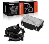 Frankberg 2x Resistencia del calentador Regulador del soplador 2 Polos Compatible con A6 Avant 4F5 A6 4F2 A6 Allroad 4FH Replace# 4F0820521A