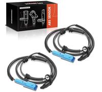 Frankberg 2x Sensor de velocidad de ruedas Sensor ABS 2 Polos Compatible con 207 CC WD 2008 I CU 207 WA WC C3 II SC 207 SW WK Replace#