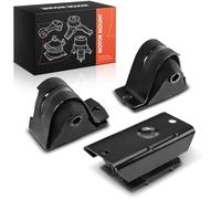 Frankberg 2x Soporte del Motor + 1x Soporte de la transmisión Parte delantera izquierda Derecha Compatible con Cherokee XJ 4.0L 1986-1996 Replace# A2625