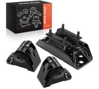 Frankberg 2x Soportes del Motor + 1x Cojinete de transmisión Compatible con Cherokee XJ 4.0i 4.0i 4x4 4.0 4x4 4.0 1986-2001 Replace# A2572,EM-2572