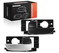 Frankberg 2x Tirador Manijas de Puerta de Coche Interior Parte delantera izquierda Derecha Compatible con New Beetle cabrio 1Y7 New Beetle 1C1 9C1 Replace# 1C1837113E2AQ,1C1837114E2AQ