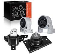 Frankberg 3 cojinetes de motor delanteros y traseros + 1 rodamiento de engranajes para AT compatible con Accent III MC 1.4 GL 1.4L 2005-2010 2005-2024 Rio II tricuerpo JB 1.6 16V 1.6L 2005-2024