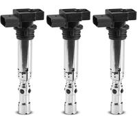Frankberg 3x Bobinas de encendido Compatible con Polo 9A 9N 1.2 Fox Compacto 5Z1 5Z3 5Z4 1.2 Fabia I 6Y2 1.2 Ibiza III 6L1 1.2 Fabia II Combi 545 1.2 Replace# 03D905115,03D905715A