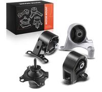 Frankberg 3x Soporte del Motor + 1x Cojinete de la transmisión automática Compatible con Civic VII Coupé EM2 1.7i 1.7i-VTEC 2001-2005 Replace# EM8973,EM8975