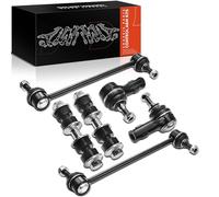 Frankberg 4 barras de acoplamiento + 2 x rótulas de dirección delantera trasera compatible con Focus DAW DBW 1.6 16V 1.8 16V 1.4 16V 1.8 TDCi 1.8 Turbo Di/TDDi Replace# ES3588,ES3587