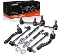 Frankberg 4 barras de acoplamiento + 4 x rótulas de dirección delantera trasera compatible con Tucson JM Sportage JE KM Replace # K80510, EV800095