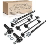 Frankberg 4 barras de acoplamiento eje delantero + 2 barras de acoplamiento eje delantero ambos lados + 2 x rótulos de dirección eje delantero eje delantero compatible con Camry V2 2.2L 3.0L Replace