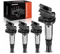 Frankberg 4 bobinas de encendido 12137575010 | Compatible con: C4 II NC, DS5, 308 II L3 LB LH LP LW, M.i.n.i Convertible R57, 2008 I CU, C5 III Ruptura RW