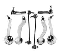 Frankberg 4 brazos de suspensión, 2 barras de acoplamiento, 2 rótulos de dirección delanteros, compatibles con Clase C W203 CL203 2000-2008 CLK A209 C209 2002-20010 Replace # 2033303611