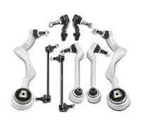 Frankberg 4 brazos de suspensión, 2 rótulos de dirección y 2 barras de acoplamiento delanteras, compatibles con 1 E81 E87 E88 2004-2013 3er E90 E93 2004-2013 X1 E84 2009-2015 Replace# 6769798