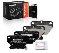 Frankberg 4 pastillas de freno compatibles con Celica ZZT23 1.8L 1999-2005 C.o.r.o.l.l.a E12 1.4L-1.8L 2001-2004 Yaris P1 1.3L 1999-2005 Replace# 0446652044 32 ES