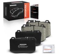 Frankberg 4 pastillas de freno para eje delantero compatible con Clase C W205 C300 C250 C350 C400 C450 2.0L-3.0L 2014-2023 GLC Coupe C253 220 250 300 350 2.0L-3.0L 2010 6-201 9 Replace# 0004207402