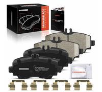 Frankberg 4 pastillas de freno para eje delantero izquierdo y derecho, compatible con clase A W168 A 140 1.4L 1997-2004 Clase A W168 A 140 1.6L 2001-2004 Clase A W168 A 160 CDI 1.7L 1998-2004 Replace