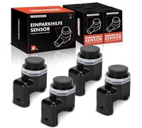 Frankberg 4 sensores de aparcamiento para aparcamiento delantero y trasero, compatible con X3 E83 2.0L-3.0L 2006-2011 PDC Sensor de aparcamiento X5 E70 3.0L-4.8L 2006-2013 X6 E71 E72 3.0L 4.4L