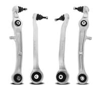 Frankberg 4 x Brazo de suspensión eje delantero izquierdo derecho inferior compatible con A6 4F2 C6 A6 Avant 4F5 C6 A6 Allroad 4FH C6 Replace# 4F0407693C