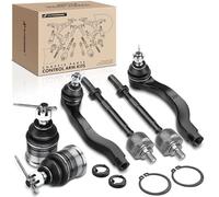 Frankberg 4 x rótula de dirección + 2 x articulaciones de soporte interior exterior compatible con CR-V I RD 2.0L 1995-2002 Replace # K9802, EV414