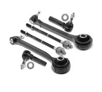 Frankberg 4 x rótulas de dirección + 2 x brazos de suspensión con articulación de soporte eje delantero compatible con 300 C Touring LE LX 300 C LE LX Charger 300 C LX LE Magnum Kombi Replace# EV80702