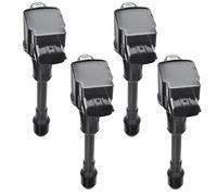 Frankberg 4x Bobina de encendido Compatible con Caravan Cube Juke Note Micra IV Teana II Sentra VII Qashqai +2 I Rogue Tiida Versa II X-Trail Koleos I Sustituir# 224481HC0A