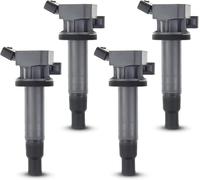 Frankberg 4x Bobina de encendido Módulo de encendido Compatible con C1 2005-2014 C1 II Cuore Sirion 107 108 Justy IV Auri.s Avensis Aygo Celica Corolla MR2 III Yaris Gasolina Sustituir# 90919-02239